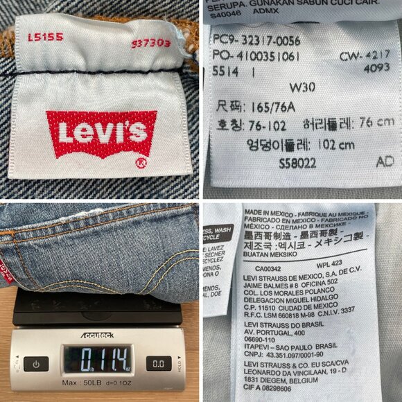 Levi’s Shorts Women 30 Waist 501 Original Fit High Rise Denim Blue Button Fly - Picture 14 of 14